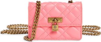 Kurt Geiger Micro Brixton Quilted Shoulder Bag in Open Pink at Nordstrom Rack