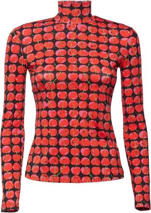 La DoubleJ Turtleneck Trui met Stretchstof - Dames - Coltruien - Rood - XL - Truien & Vesten