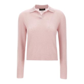Gran Sasso Kasjmier Polo - Dames - Tops - Roze - Maat: M Kasjmier