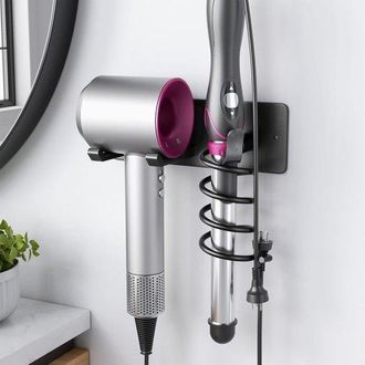 OEM Soporte Para Secador De Pelo, Organizador De Ba&ntilde;o, Soporte Para Rizador De Pelo, No Requiere Perforaci&oacute;n, Montaje En Pared
