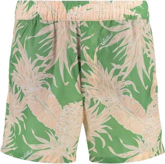 Valentino Badmode, Heren, Veelkleurig, S, Pineapple Print Zwemshorts