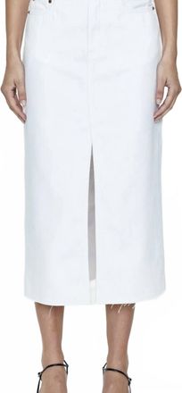 Pistola Denim Alice Midi Skirt In White