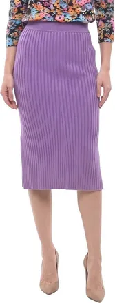 Stella McCartney Purple Pleated Midi Skirt