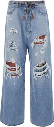 Amiri Wide Jeans - Heren - Loose Fit Jeans - Blauw - W32 - Denim - Jeans