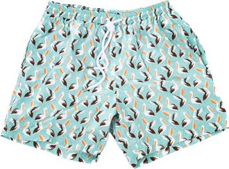 Barba Snel drogend strandkleding met achterzak - Heren - Strandmode - Groen - XL - Badmode