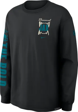 Nike Jacksonville Jaguars Rivalries Collection Max90 Nike Mens NFL Long-Sleeve T-Shirt in Black | 04T900A9N-14M