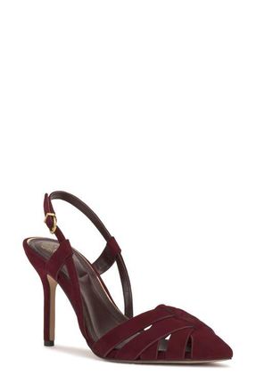 Vince Camuto Marsia Slingback Pointed Toe Pump in Pomegranate at Nordstrom, Size 6.5