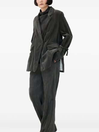 Annette G&ouml;rtz Kina fifted jacket - women - Viscose/Metal/Cotton - 38 - Grey