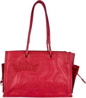 Loewe Pre-owned Handbags, female, Red, Size: ONE SIZE Pre-owned Shoulder / Tote Bag