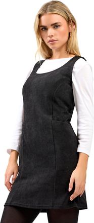 M&Co Petites Petite Pinafore Dress - Womens Black