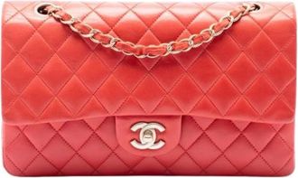 Chanel Borsa a spalla vintage pre-owned Double Flap - - Pre-owned - Donna - Arancione - ONE SIZE