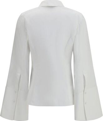 Gabriela Hearst Womens White Cotton Dress Shirt