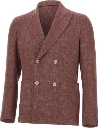 Barba Easy J Blazer - Heren - Blazers - Rood - L - Wol - Jassen