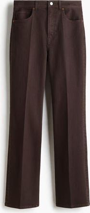 H&M Bootcut High Jeans in Dark Brown at Nordstrom, Size 14