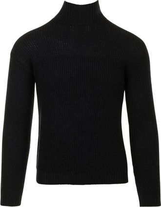 Rakk&igrave; Turtleneck Sweater - Heren - Coltruien - Zwart - S - Truien & Vesten