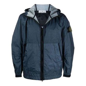 Stone Island Membrana 3L TC Hooded Jacket Dark Blue 741540523-V0024