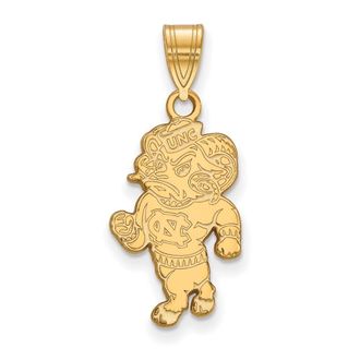 Diamond2Deal 10k Yellow Gold North Carolina Ram Large Pendant