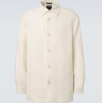 Ermenegildo Zegna Wool and linen overshirt