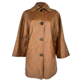 Max Mara Weekend Max Mara Camino Coat in Brown Leather