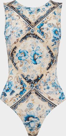Aqua Blu Australia Brianna Belted One-Piece Swimsuit