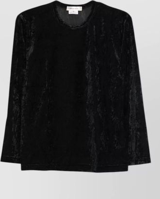 Comme Des Gar&ccedil;ons crinkled short-sleeve top
