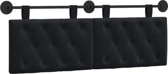 vidaXL Cabecero Colgante Negro Terciopelo Vidaxl