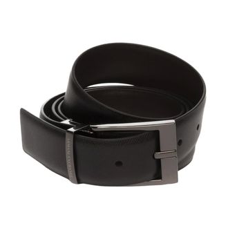 A|X Armani Exchange Cintura Reversibile - - Accessories - Uomo - Marrone - ONE SIZE