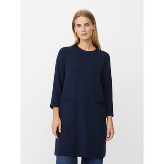 Masai Goldine Round Neck Tunic Dress in Navy Blazer at Nordstrom, Size Xx-Large