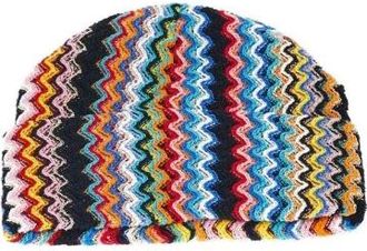 Missoni Beanies, female, Multicolor, Size: ONE SIZE Geometric Pattern Colorful Hat Accessories