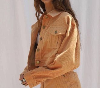 Jen's Pirate Booty Yin Yang Cropped Jacket In Sand