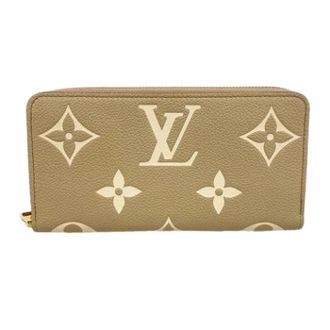 Louis Vuitton Pre-owned lange portemonnee (bi-fold) - Dames - Pre-owned - Beige - Maat: ONE Size