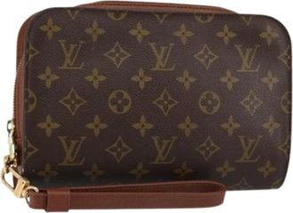 Louis Vuitton Pre-owned Clutches, female, Brown, Size: ONE SIZE Pre-owned Vintage Canvas Clutch