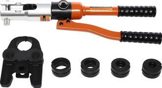 OEM Herramienta De Crimpado, Dise&ntilde;o Hidr&aacute;ulico, Cabezal Ajustable, Color Naranja