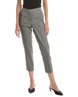 Theory Treeca Pull On Linen-Blend Pant