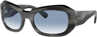 Ray-Ban Authentieke Beate Bril met Topkwaliteit - unisex - Zonnebrillen - Grijs - 56 MM - Accessoires