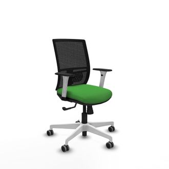 Piqueras y Crespo Silla De Oficina Piqueras Y Crespo Yunquera Negro Malla Brazos Blancos