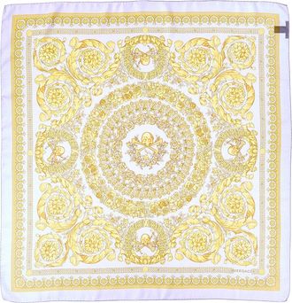 Versace Barocco Print Silk Scarf