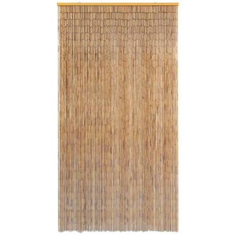 Berkfield Home Insect Door Curtain Bamboo 120x220 cm in Brown