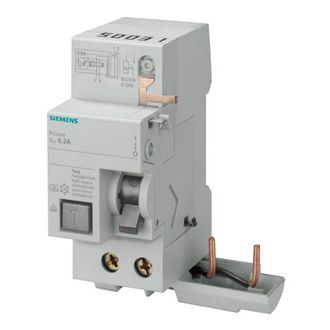 SIEMENS Bloqueo De Diferencial 2p 40a 300ma Tipo 2 M&oacute;dulos X 5sy