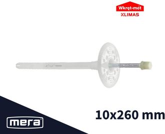 OEM Tacos Roscados Para Poliestireno Y Lana Mineral Con Pasador De Acero Liso Y Zona De Expansi&oacute;n Larga 10x260 100 Unidades