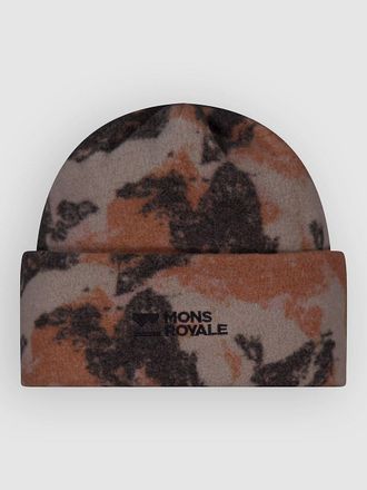 Mons Royale Pileup Wool Fleece Beanie camouflage