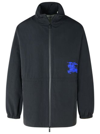 Burberry Black Polyamide Raincoat