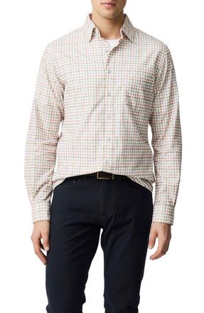 Rodd & Gunn Fox Street Long Sleeve Trim Fit Cotton Button-Up Shirt in Wild Rose at Nordstrom, Size Xxx-Large