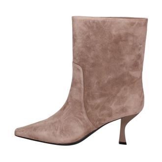 Marc Ellis Eris Prime Hoge Laarzen - Dames - Schoenen - Beige - Maat: 38 EU Leer