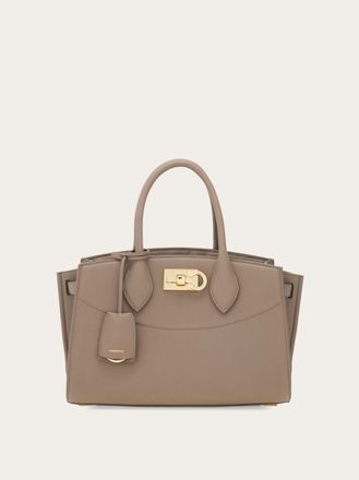 Ferragamo Women New Ferragamo Studio Soft bag (M) Beige