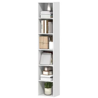 HOMCOM Homcom Libreria A 6 Ripiani, Scaffale Autoportante