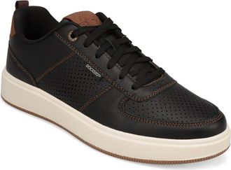 Dockers Overtime Laser Sneaker - Wide Width Available in Black/British Tan at Nordstrom Rack, Size 10.5