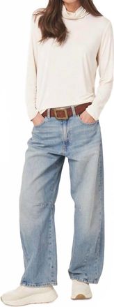 Repeat Cotton Turtleneck Sweater In Ivory