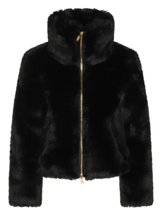 Moose Knuckles funnel-neck zip-fastening jacket - women - Polyester/Polyester/Elastane - L - Black