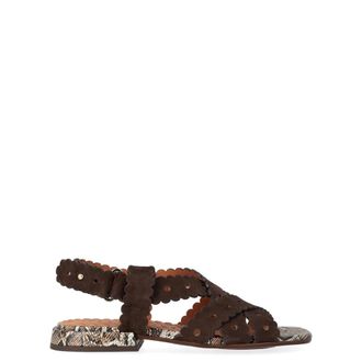 Chie Mihara Flat Sandals, female, Brown, Size: 11 US Tybi Sandal